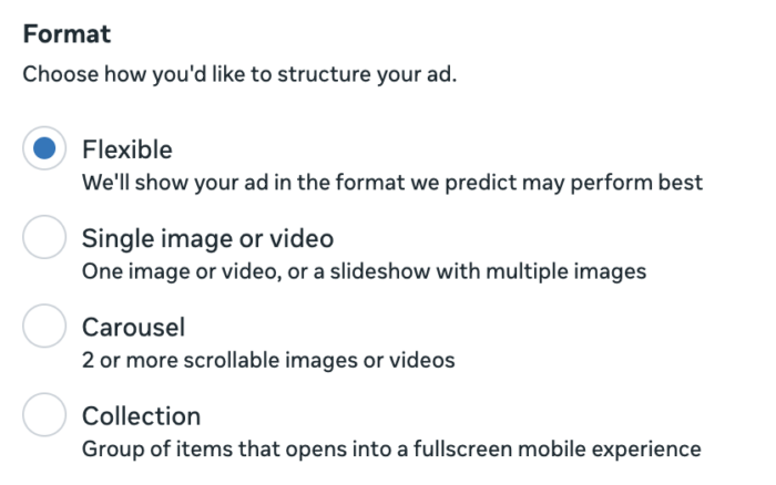 Flexible Ad Format